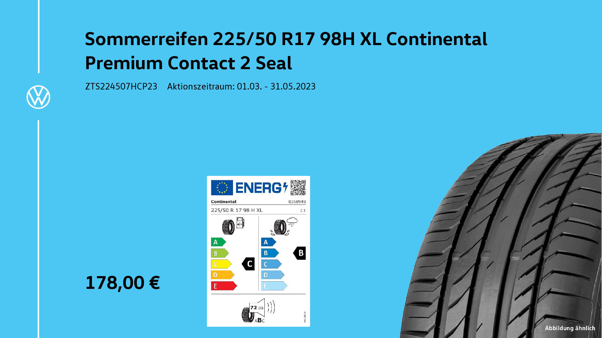S258ommerreifen Continental Premium Contact2 Seal