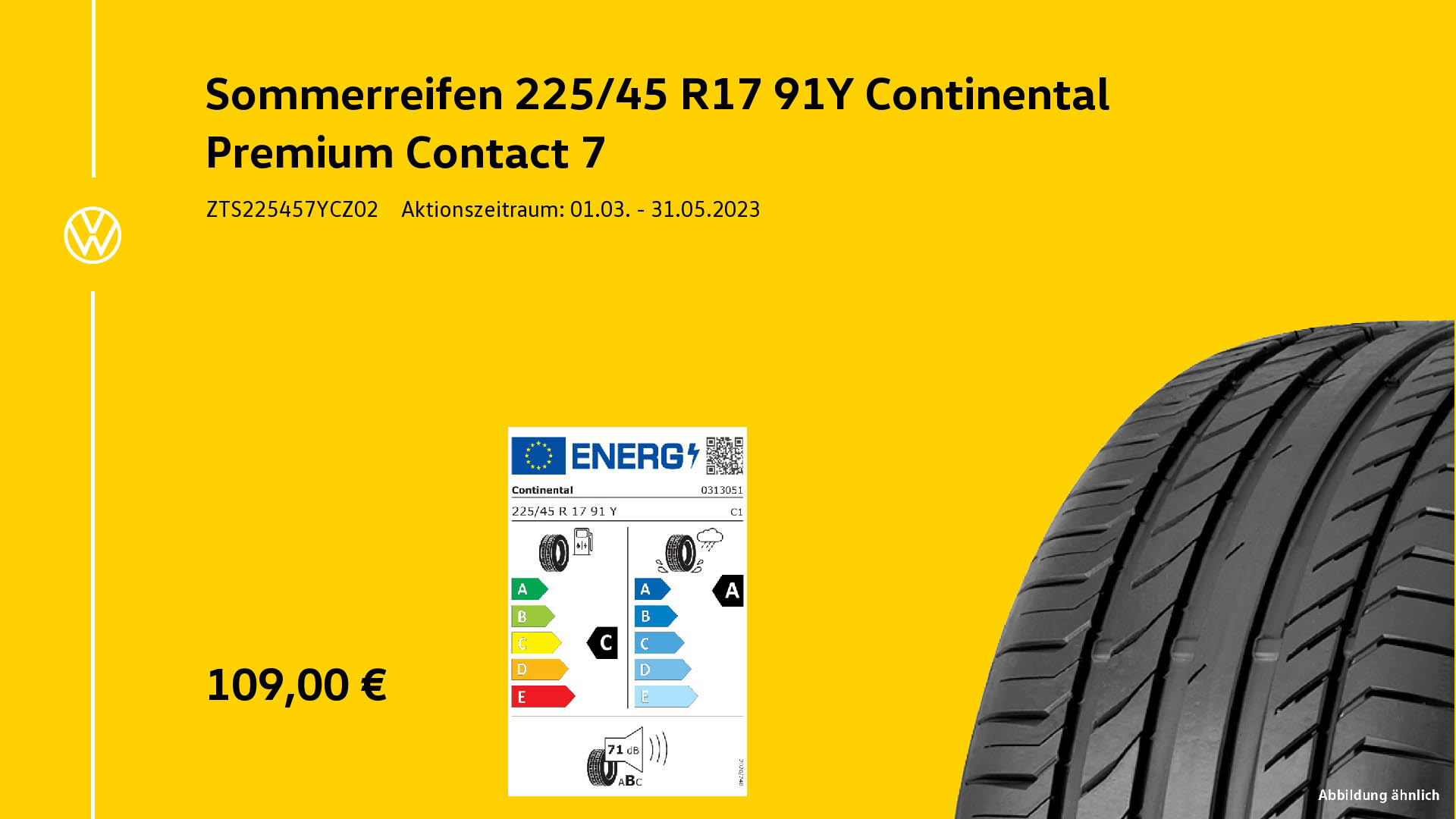 Sommerreifen Continental Premium Contact7259
