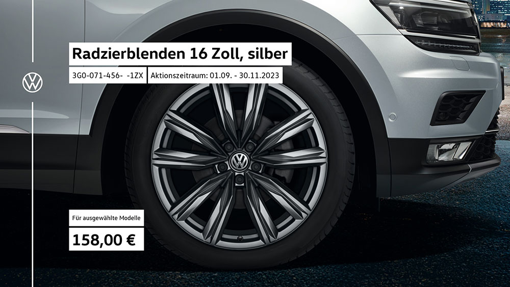 Radzierblenden - der echte Hingucker für Ihren Volkswagen