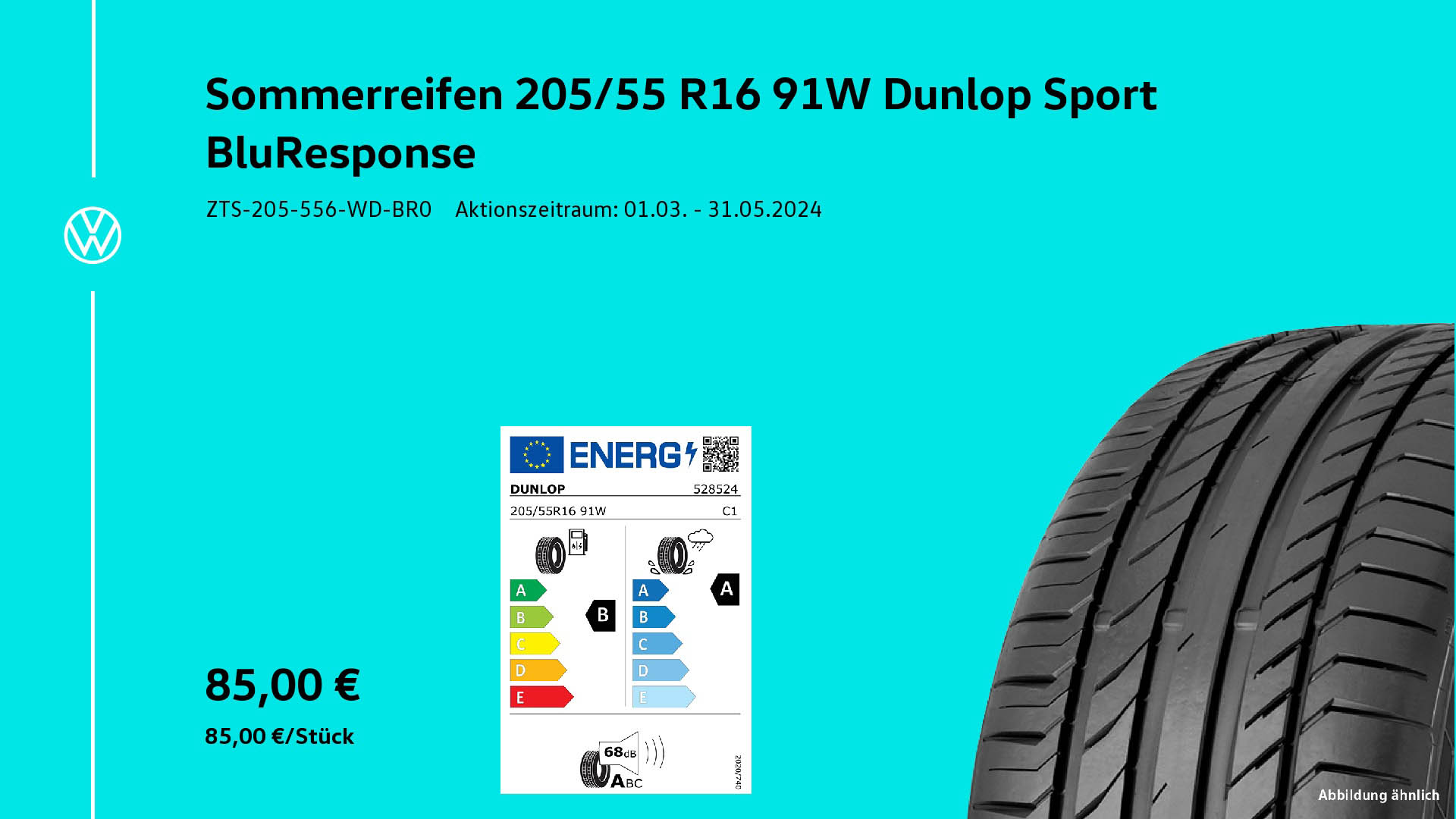 154 Sommerreifen Dunlop Sport BluResponse