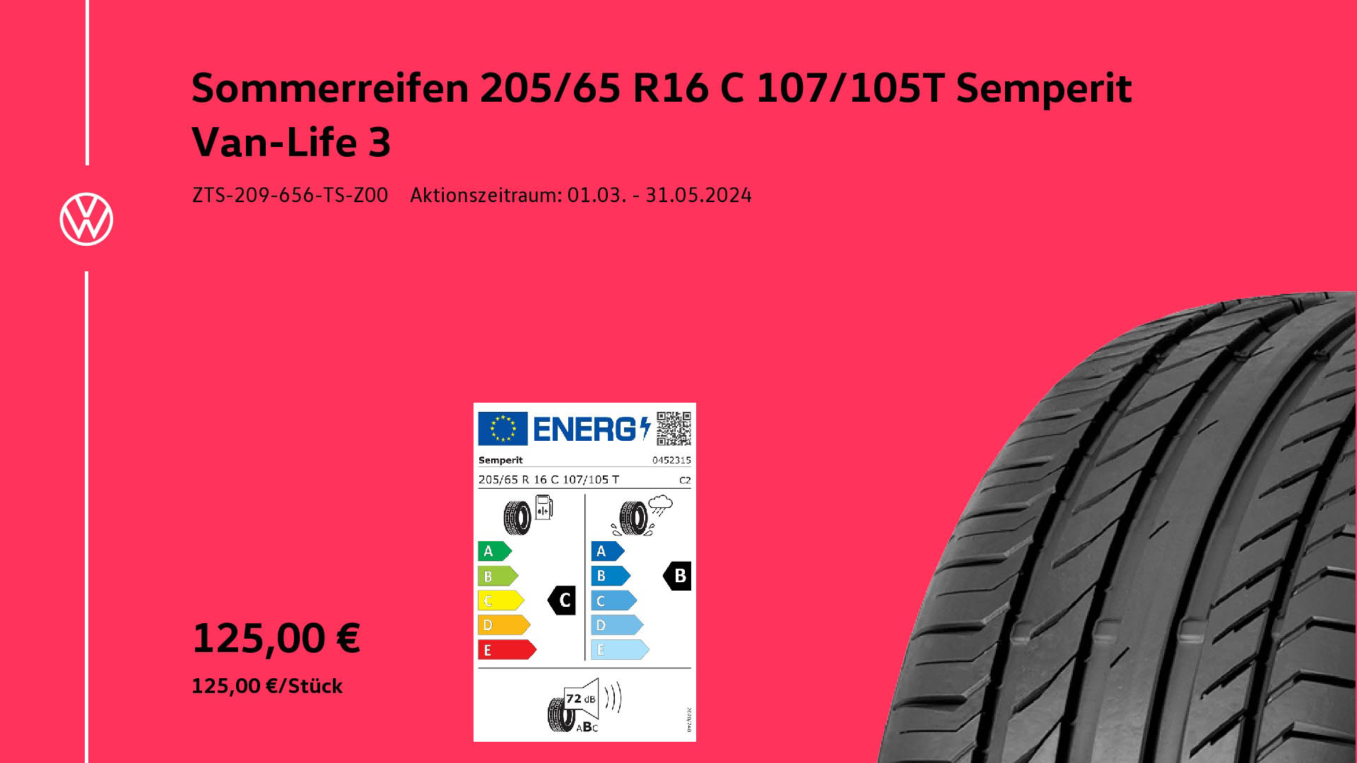159 Sommerreifen Semperit Van Life3 Volkswagen Autohaus Mura