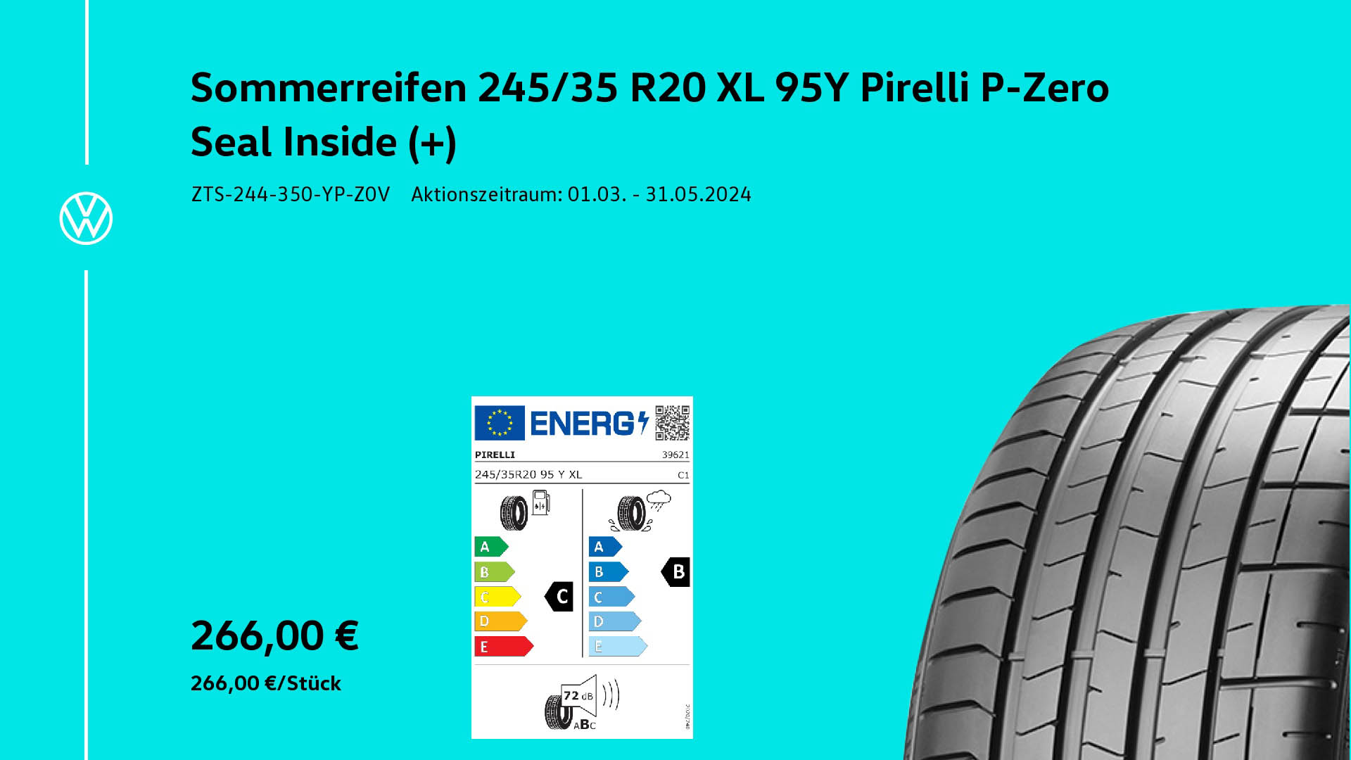 194 Sommerreifen Pirelli P Zero Seal Inside Autohaus Mura