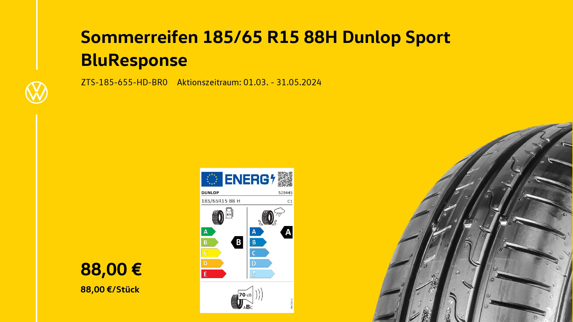 149 Sommerreifen Dunlop Sport BlueResponse Autohaus Mura