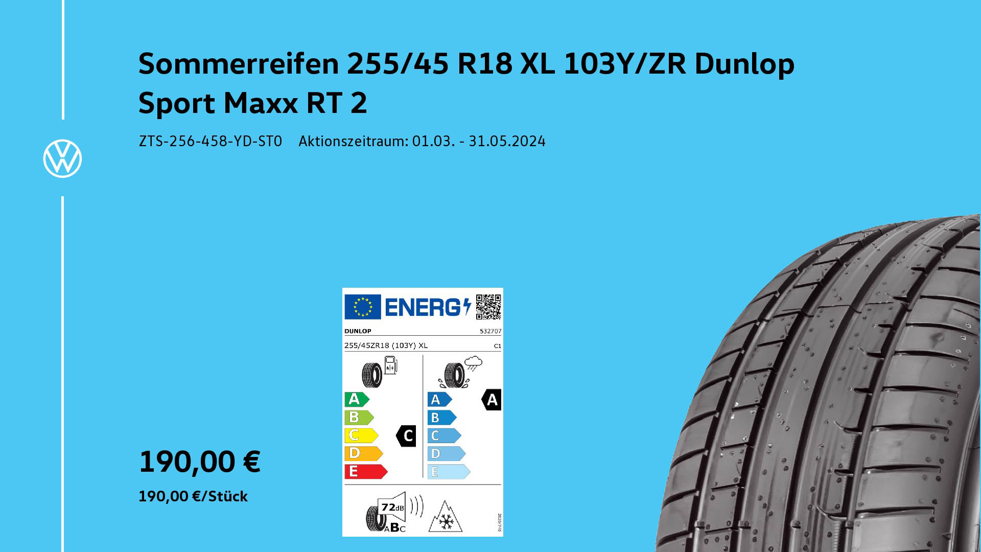 204 Sommerreifen Dunlop Sport MaxxRT 2 Autohaus Mura