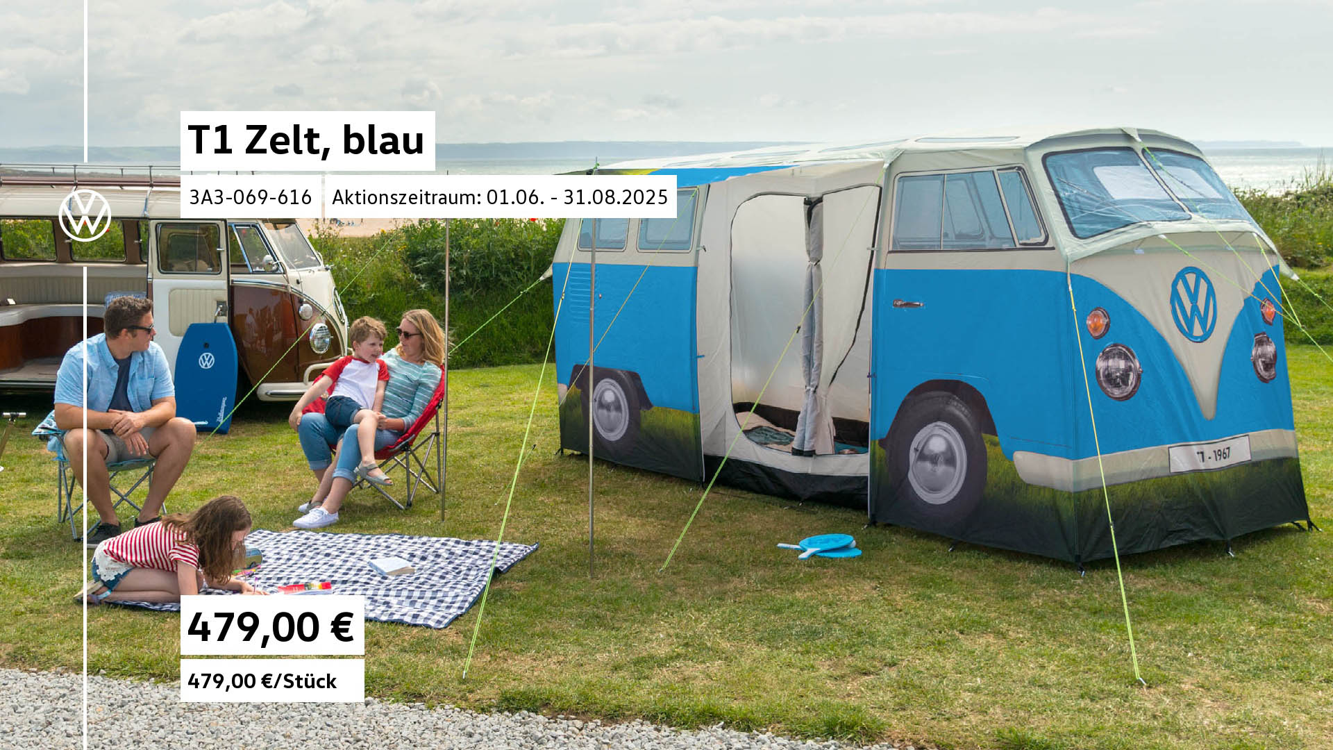 T1 Zelt Volkswagen Blau 69