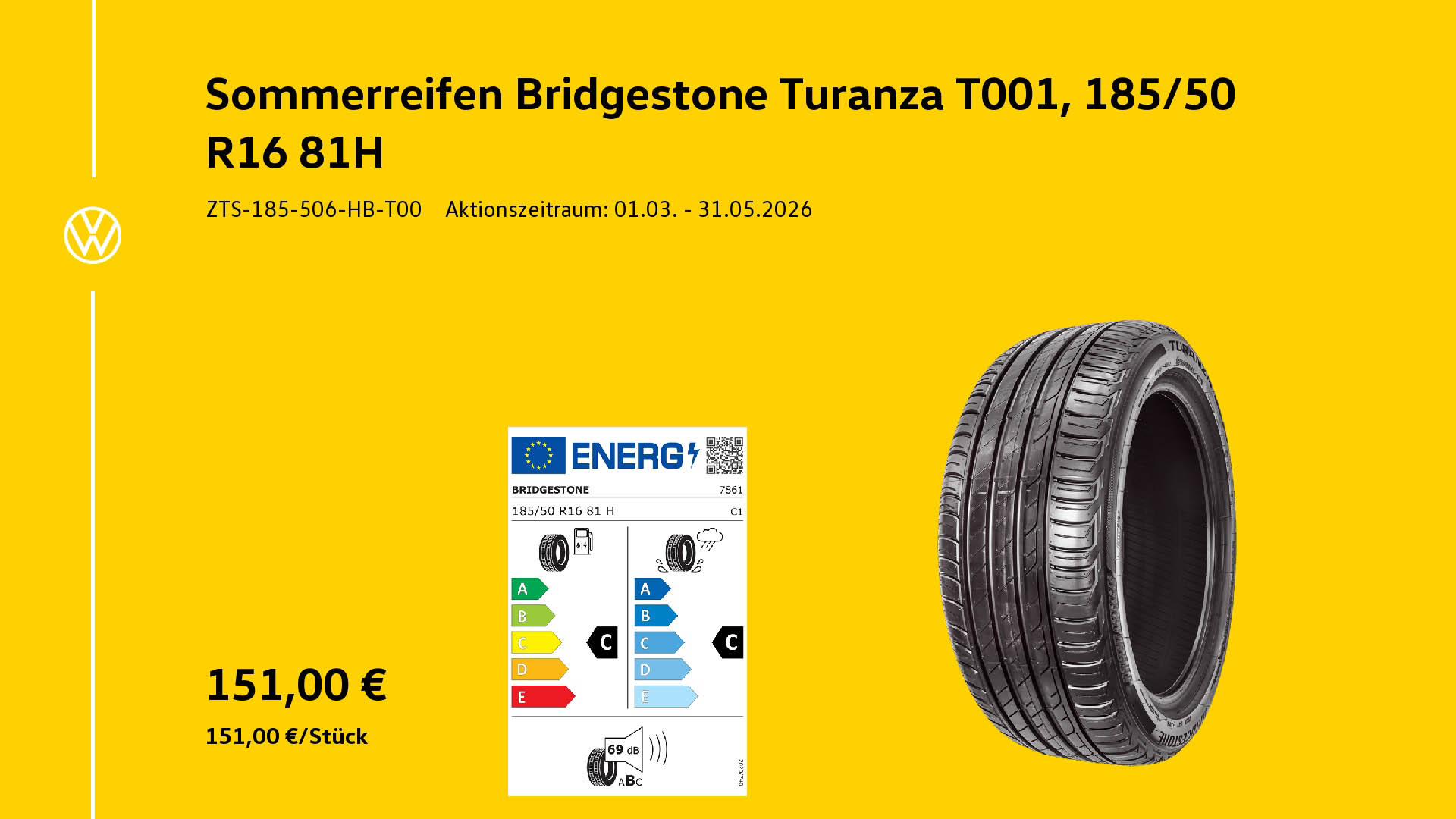 Somerreifen Bridgestone Turanza 183