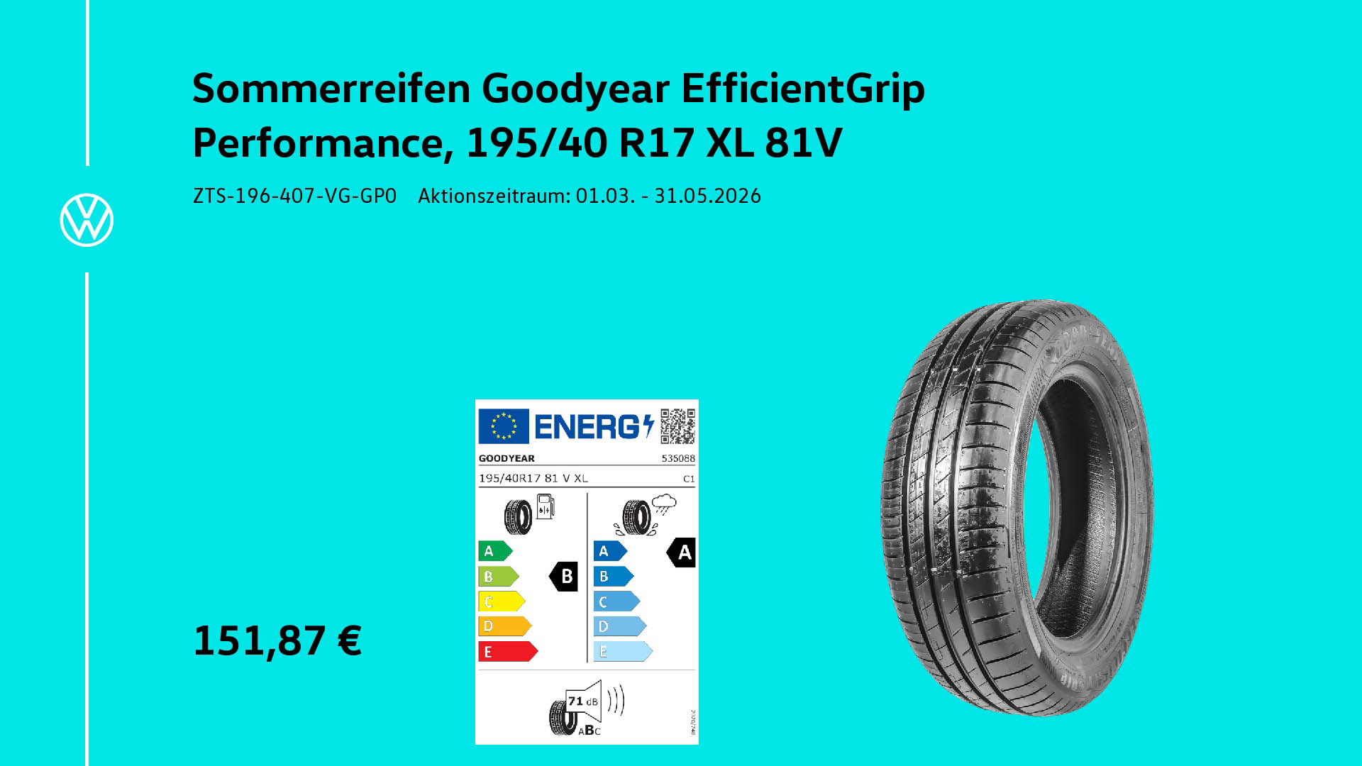 Somerreifen Goodyear Efficient Grip 188