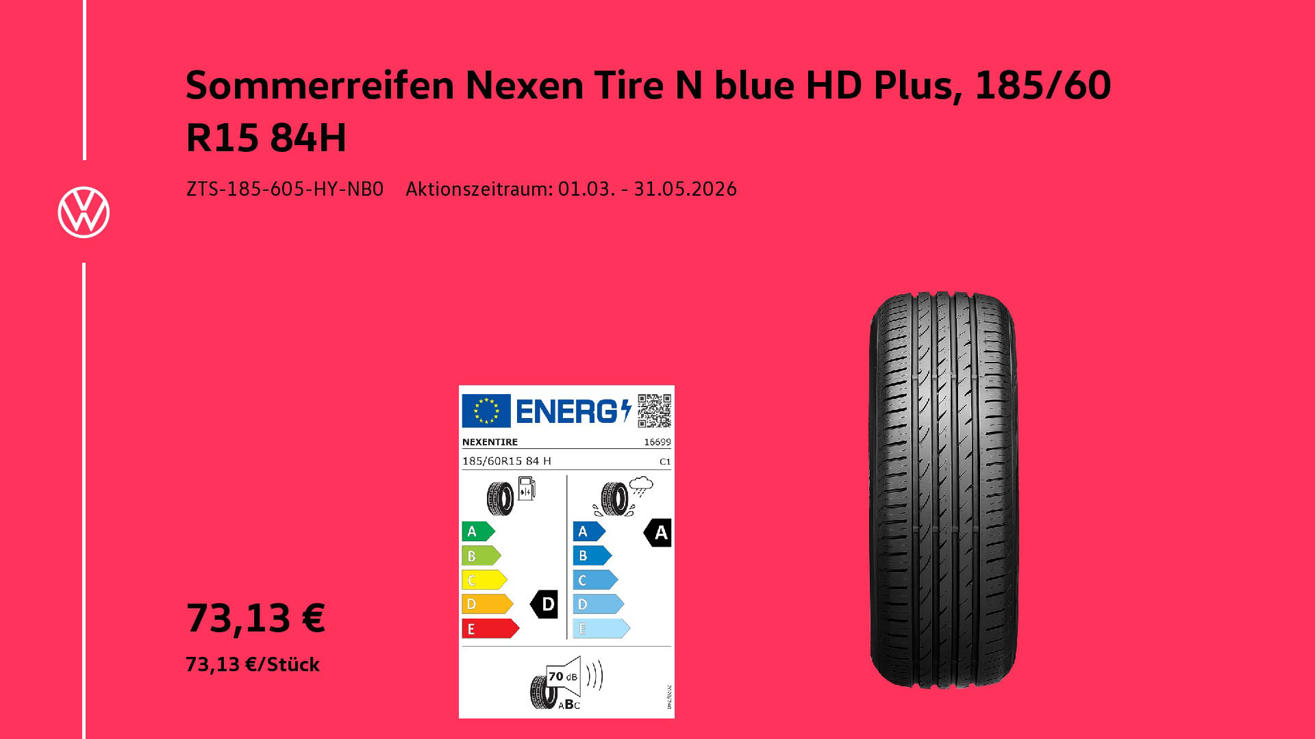 Somerreifen Nexen Tire N Blue HD 185