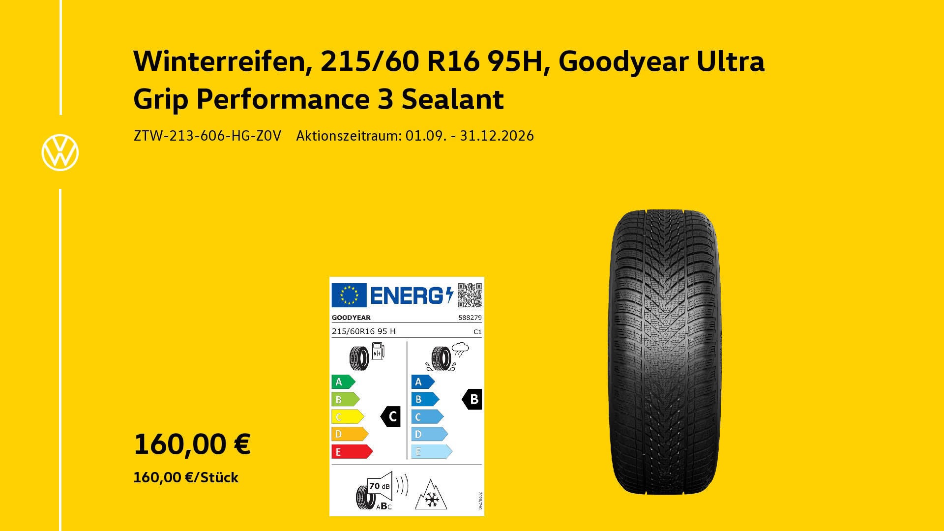 Winterreifen Goodyear Ultra Grip Performance 3 Sealant 203