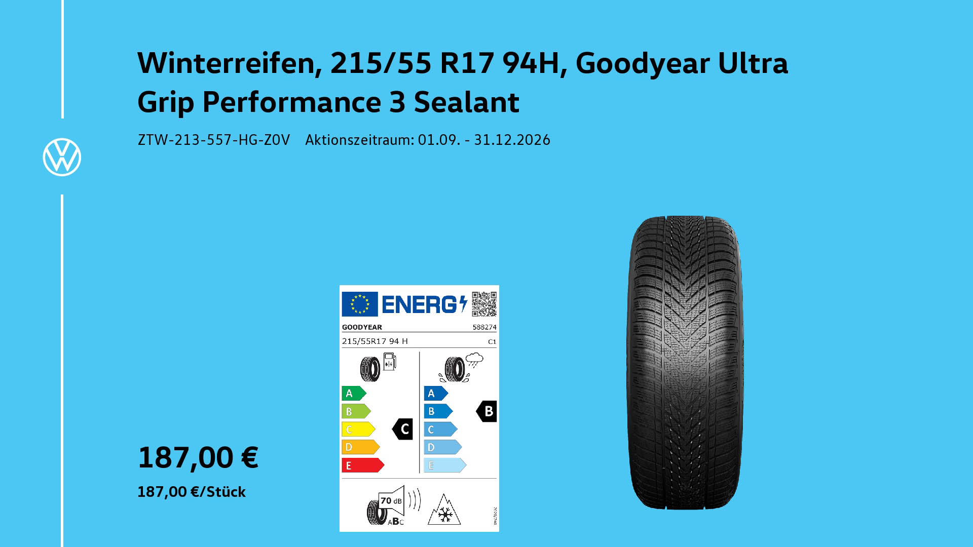 Winterreifen Goodyear Ultra Grip Performance Sealant 198