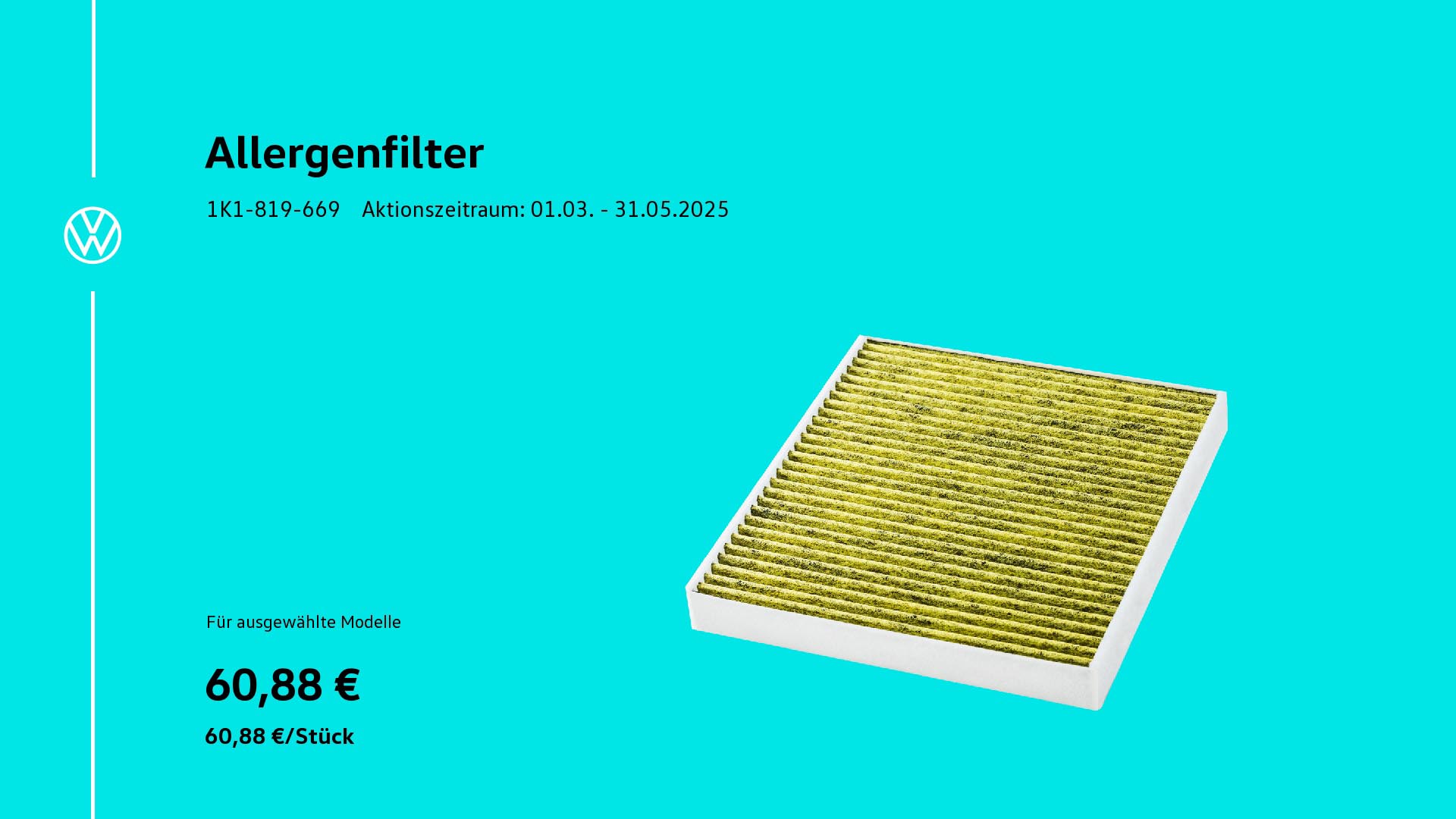 Allergenfilter volkswagen
