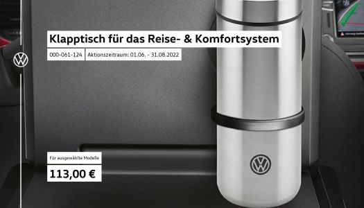 Klapptisch Fuer Das Reise Und Komfortsystem Volkswagen 21