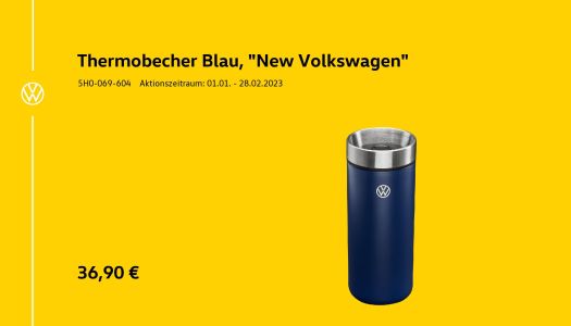 Thermobecher Blau Volkswagen 174