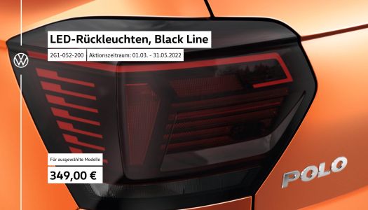 VW LED Rueckleuchten Black Line
