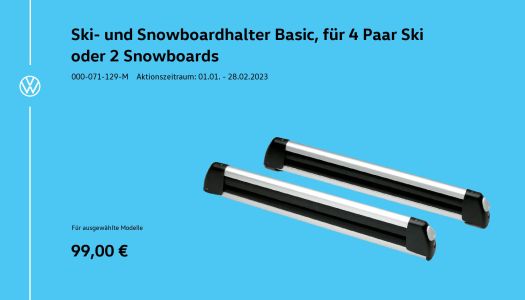 VW Ski Und Snowboardhalter Basic