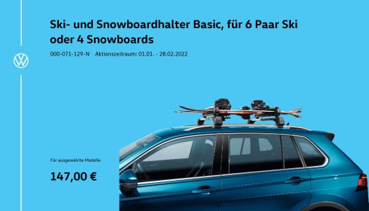 Volkswagen Ski Und Snowboard Halter